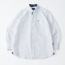 【パラソルのワンポイント入り】 オックスフォード BD シャツ ボタンダウン メンズ レディース