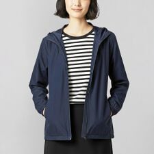 【 防花粉 撥水 透湿 防風 UV対策 】 収納袋付き ポケッタブル ウインドブレーカー