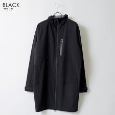 【 撥水 防風 リフレクション UVカット 軽量 】 ロングコート フード付 ウィンドブレーカー