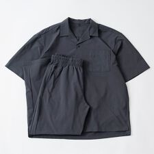 【 軽量 ストレッチ 】 セットアップ 半袖 シャツ ロングパンツ 上下セット