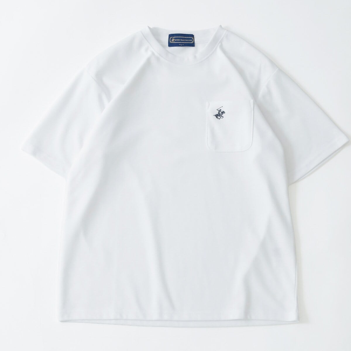 【ホースマンの刺繍入りポケT】 ポケット付き 半袖 Tシャツ メンズ レディース