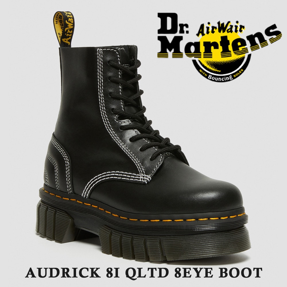 Dr.Martens】AUDRICK 8I QLTD 8 ホール ブーツ-