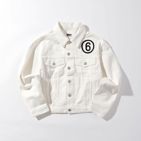 MM6 Maison Margiela Kids & Junior ワンポイントデニムジャケット 