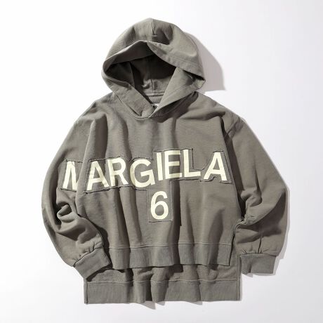 MM6 Maison Margiela Kids & Junior 長袖ロゴプリントフーディー 