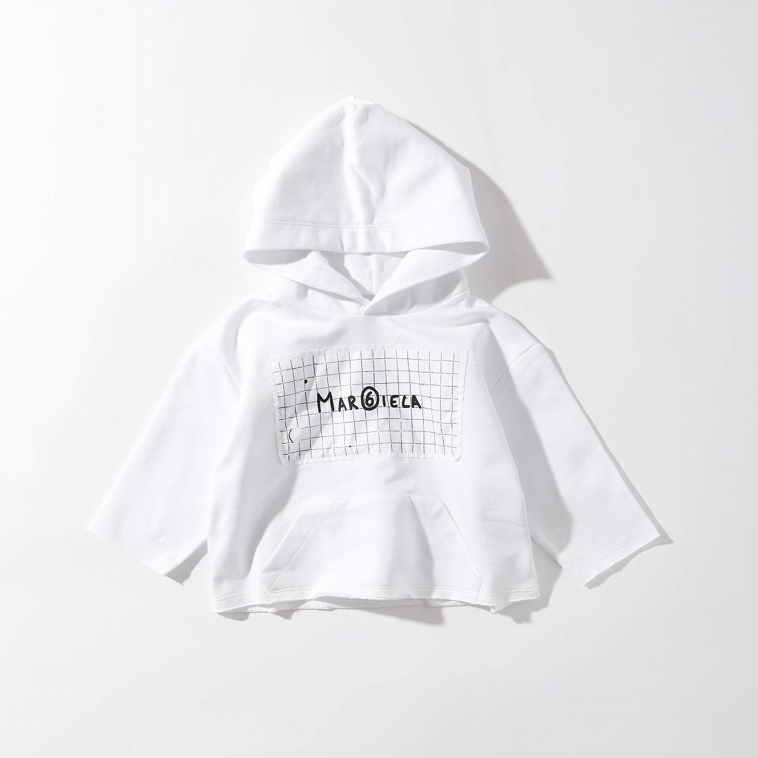 MM6 Maison Margiela Kids & Junior 長袖ロゴプリントフーディー 