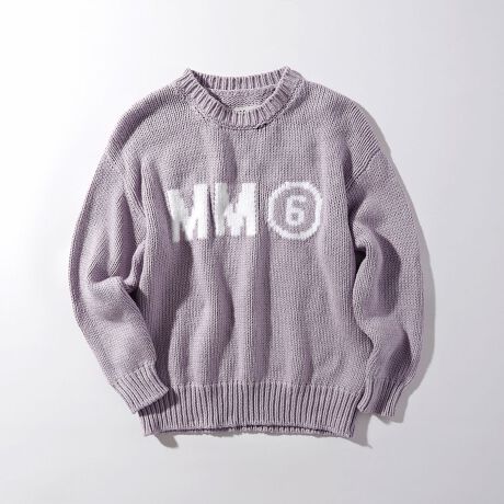 MM6 Maison Margiela Kids & Junior ロゴ長袖ニットセーター 