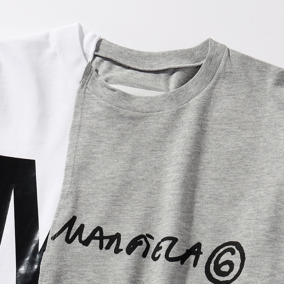 MM6 Maison Margiela Kids & Junior バイカラー半袖Tシャツ | エムエム