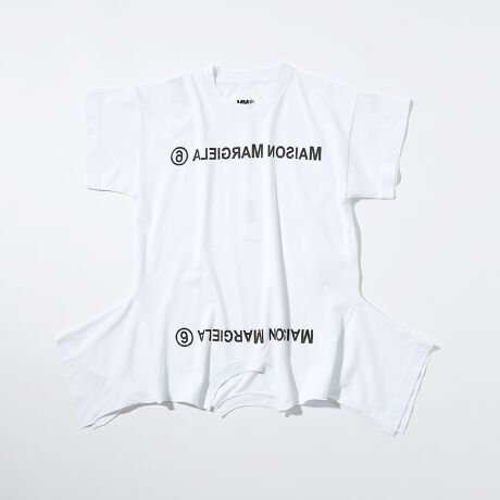 MM6 Maison Margiela ブランドロゴ半袖ワンピース | エムエムシックス 