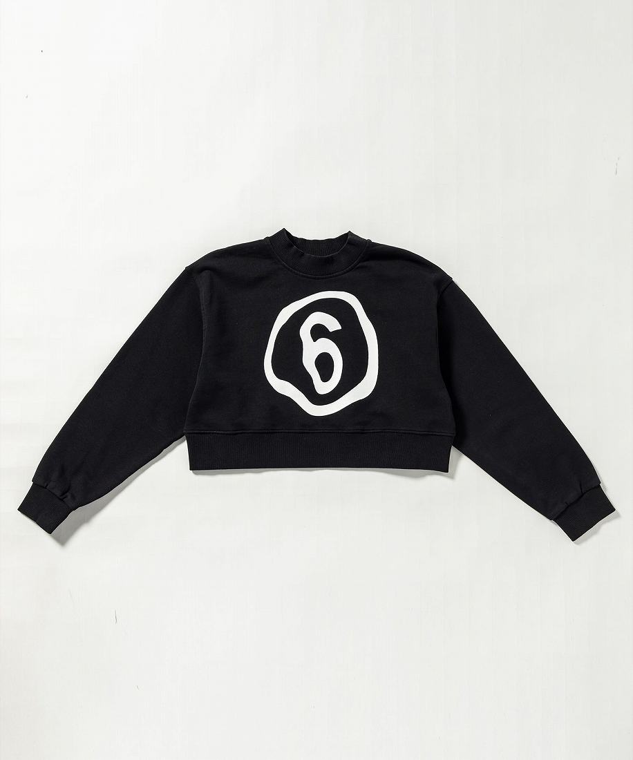 MM6 Maison Margiela Kids & Junior ロゴプリント長袖スウェット