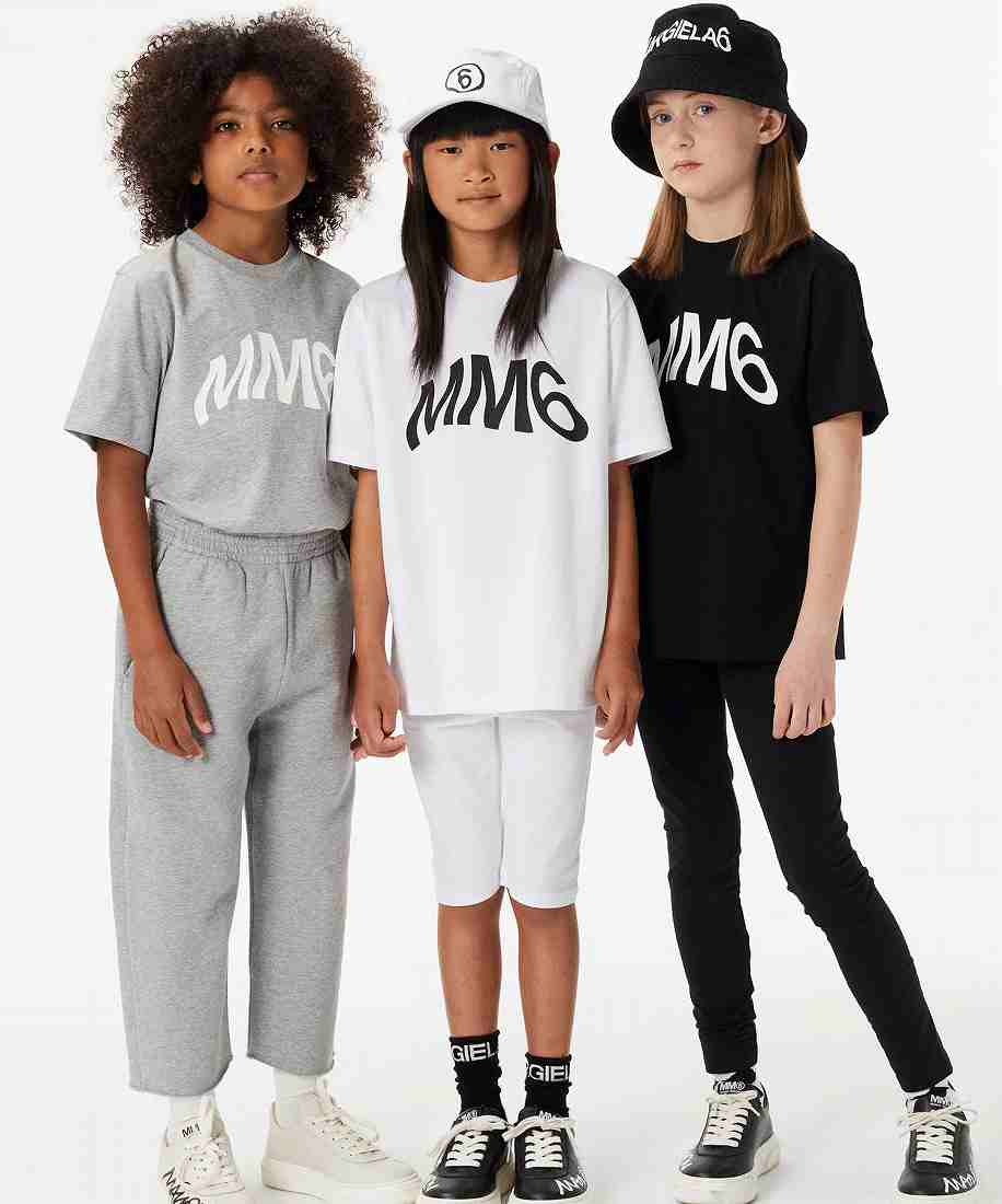 MM6 Maison Margiela Kids & Junior ロゴ半袖Tシャツカットソー