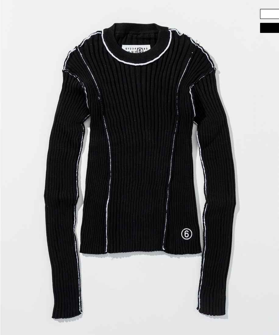 MM6 Maison Margiela Kids & Junior ロゴ長袖ニットセーター