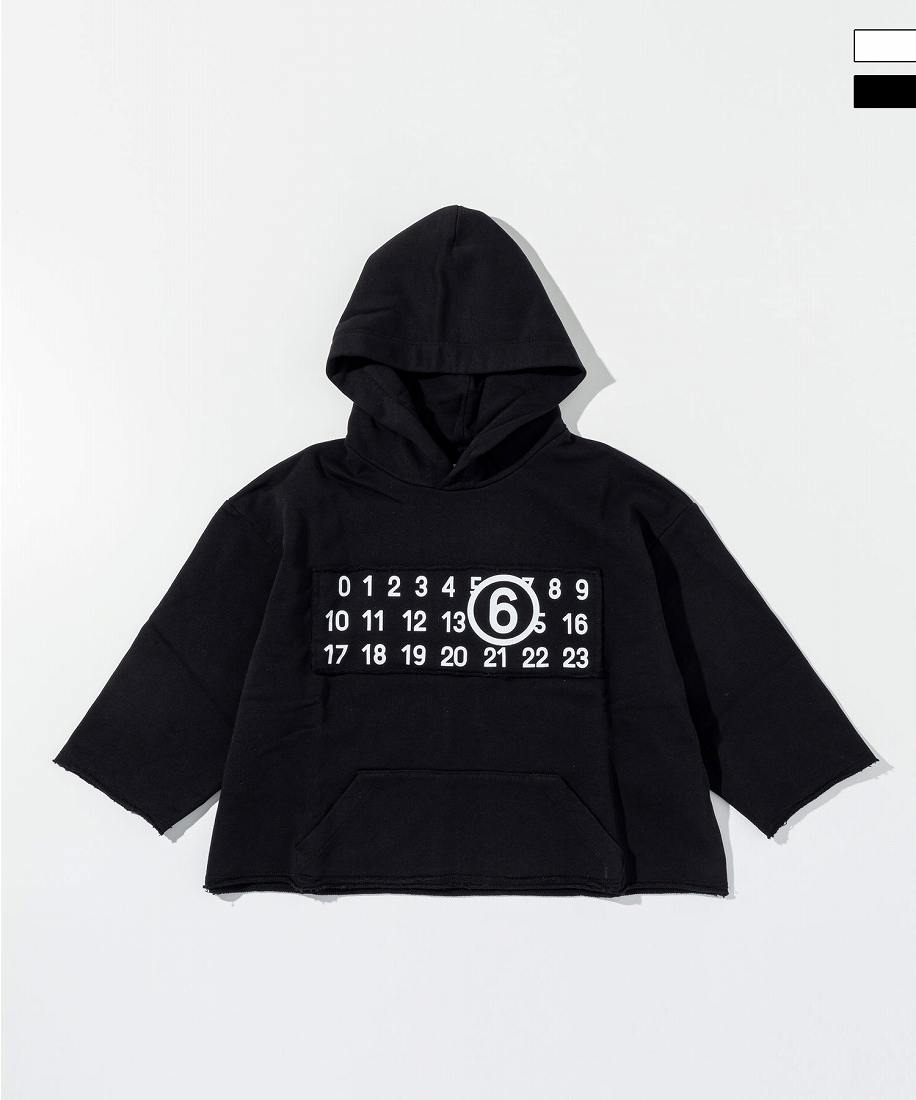 [MM6 Maison Margiela] ブランドロゴ長袖フーディー MM6 トレーナー Maison Margiela(エムエムシックス メゾン