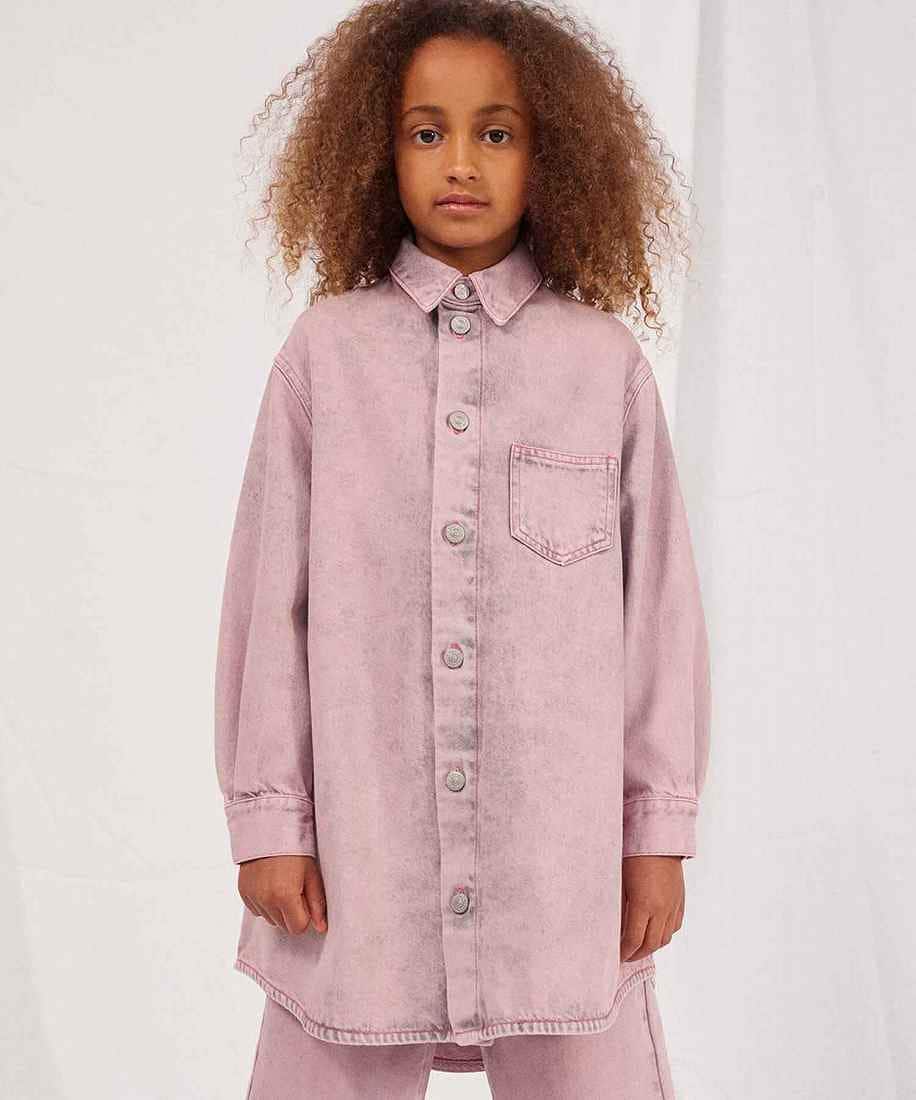 MM6 Maison Margiela Kids & Junior デニム長袖シャツワンピース