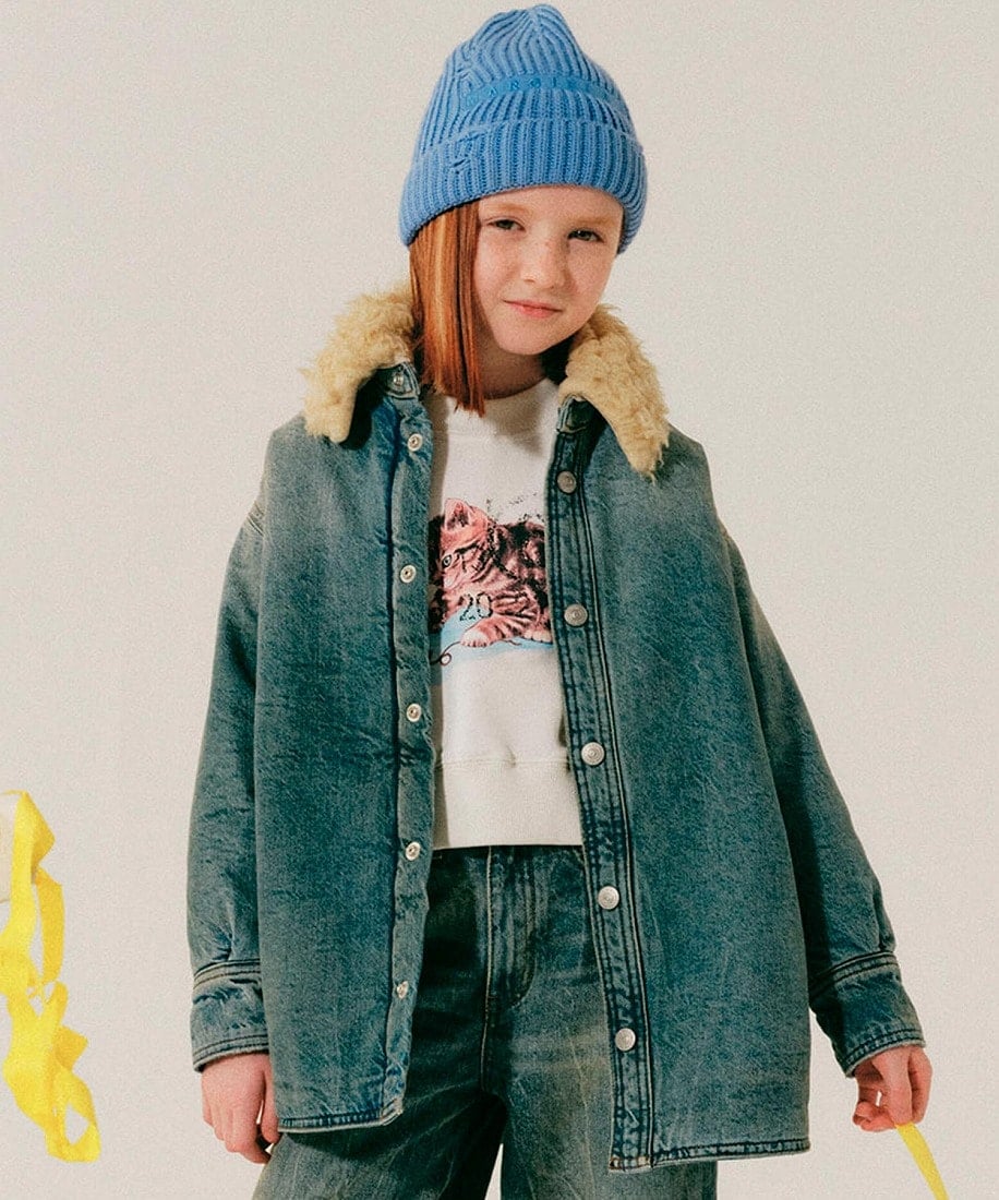 MM6 Maison Margiela バックブランドロゴデニムジャケット | エムエム