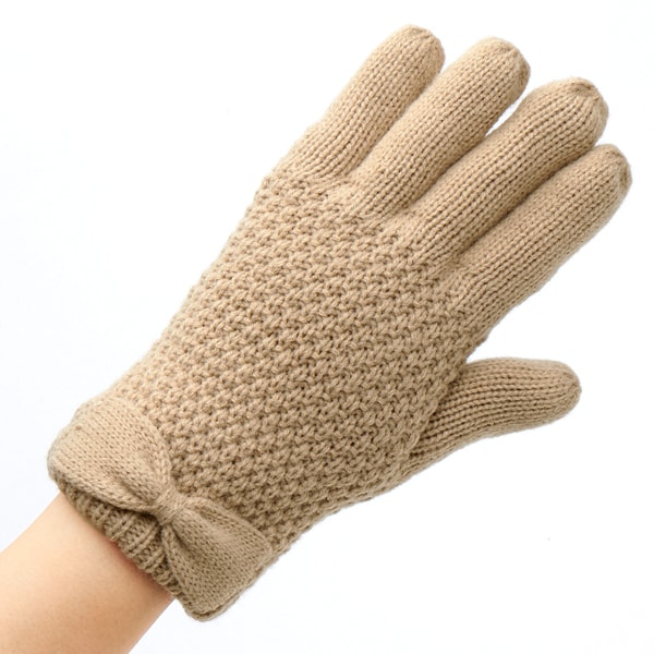 フェアアイル柄フード付手袋 指先が出てスマホ対応 裏地付きで