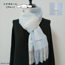 サンリオキャラクターズ 刺繍入り パステルカラー ストール チェック柄 マフラー クロミ シナモン