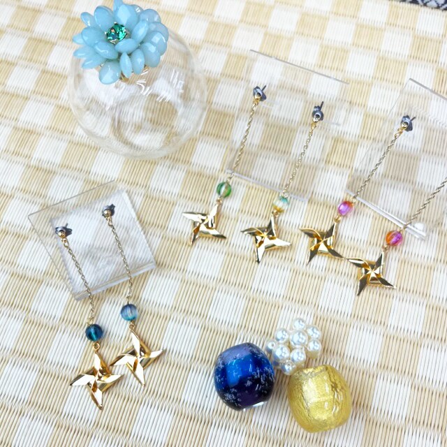 風車ピアス | 和小物マルシェ(Wakomono Marche) | マルイウェブチャネル