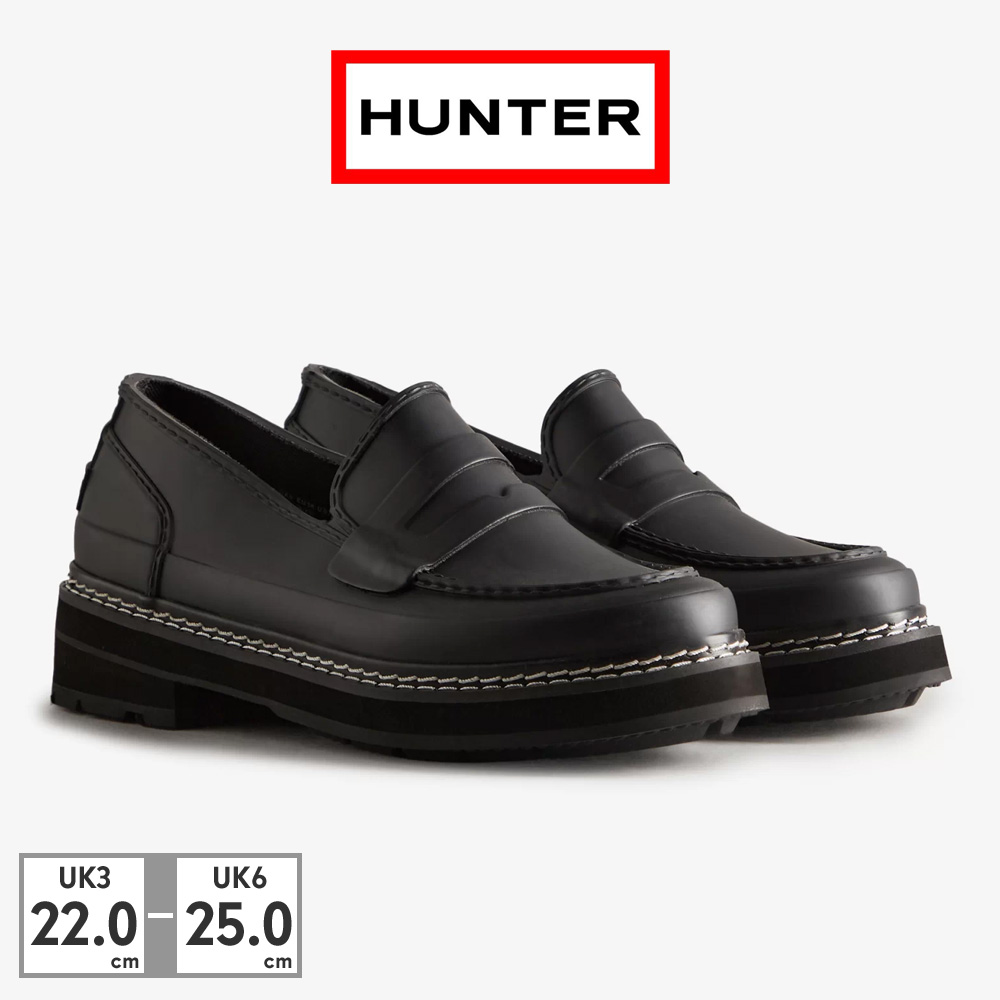 箱ありです《HUNTER》WOMEN REF STITCH PENNY LOAFER