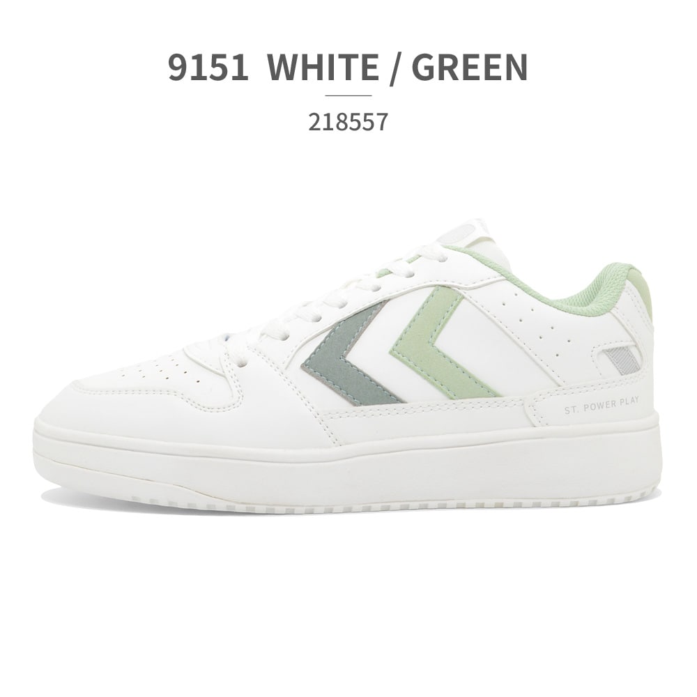 [}C]ST. POWER PLAY WMNS/qihummelj 9151/WHT/E.GRN