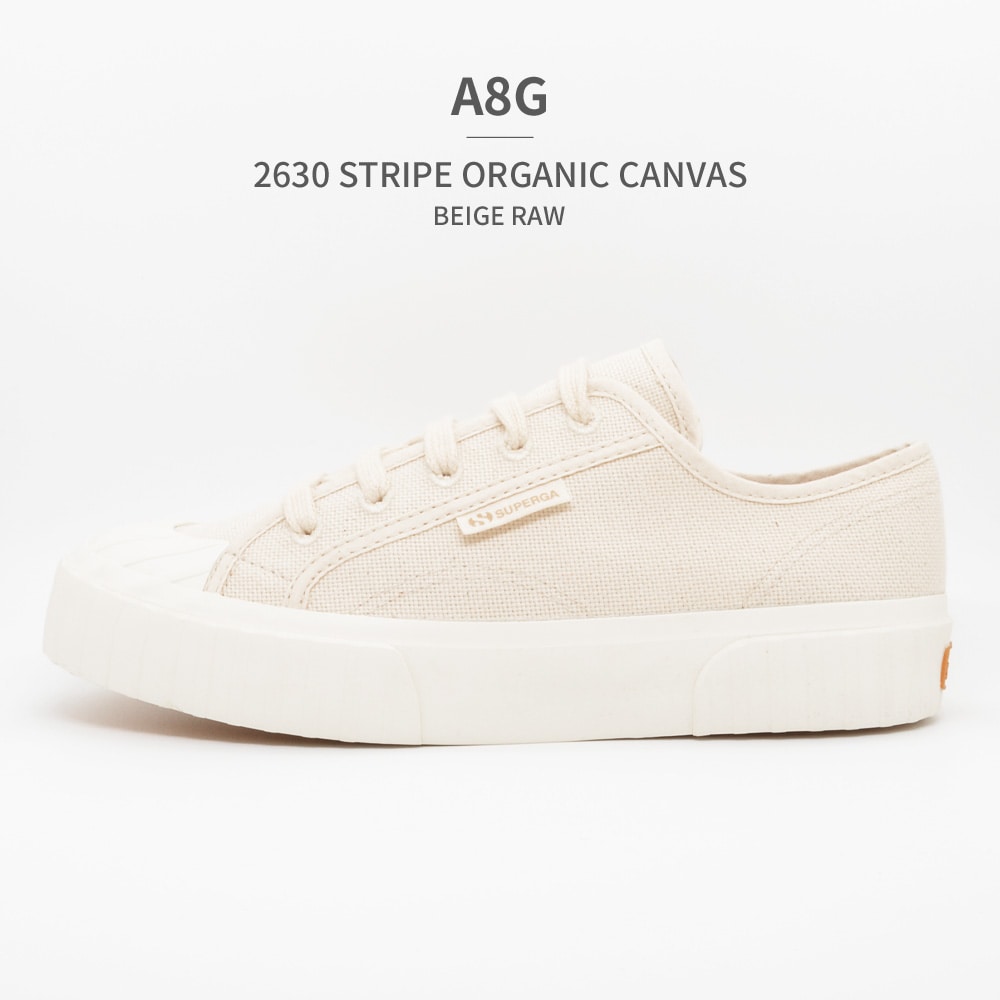 [�}���C]2630-STRIPE ORGANIC CANVAS/�X�y���K�iSUPERGA�j A8G