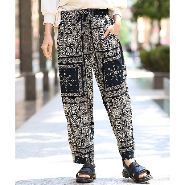 パンツ e バンダナタイルプリントパンツ | チチカカ(titicaca) | マルイウェブ