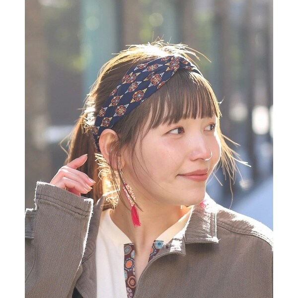 エスニックモチーフドットヘアバンド | チチカカ(titicaca