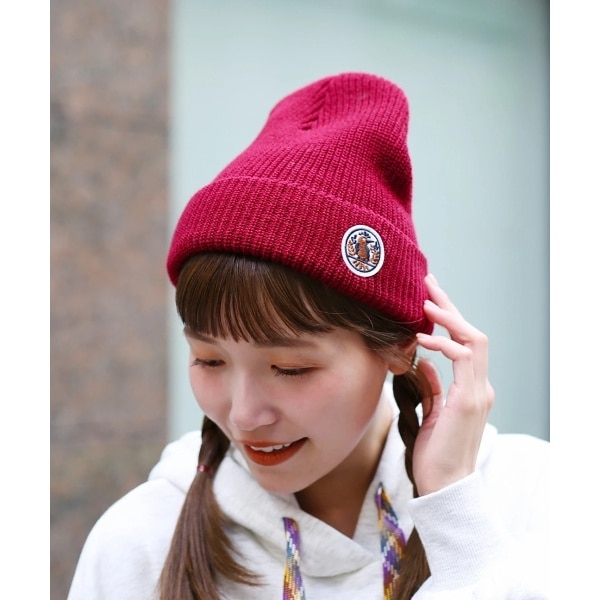 MARK&LONA ブランクスカルワッペン カラビナ付き ワッチキャップ 全5色【Mr.FATMAN/ミスターファットマン】2024AW「Wappen Waffle Knit