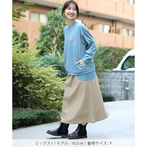 go slow caravan ストレッチキャンバスクレイジー脇ポケスカート【WEB