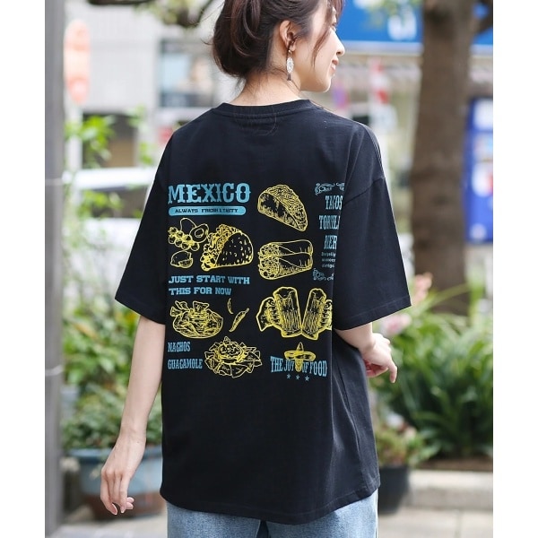 USAコットンメキシコフードプリントTシャツ | チチカカ(titicaca