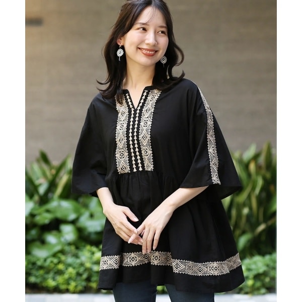 【新作】 shanti / シャツ ディンティブロック [メール便対象品] Shanti Shanti ディンティブロックシャツ【WEB限定】 / シャツ