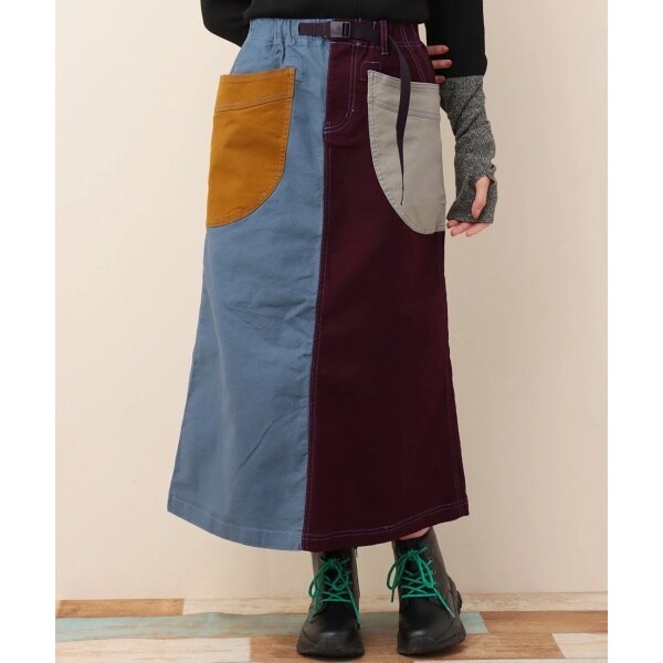 go slow caravan ストレッチキャンバスクレイジー脇ポケスカート【WEB
