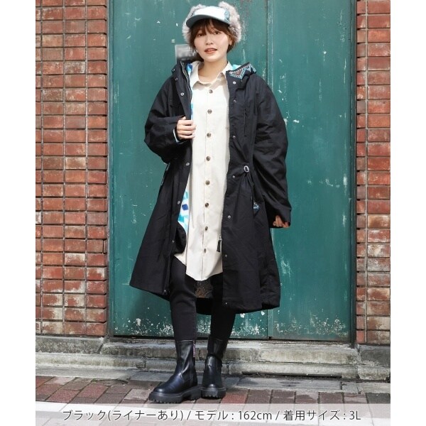 【新品タグ付】23区 大きいサイズ 3way  モッズコート グレー 2XL ライナー付】モッズコート（モッズコート） | tk.TAKEO KIKUCHI