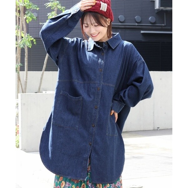 デニムチュニックシャツ(大きいサイズ) | チチカカ(titicaca) | マルイ