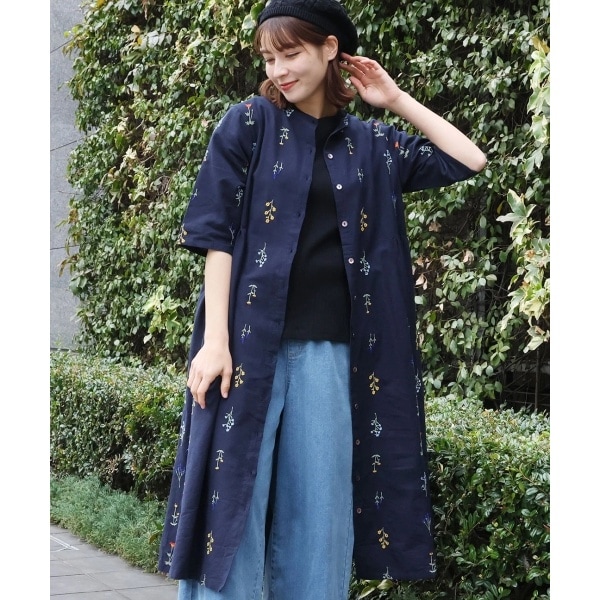 チチカカ　コットン刺繍ワンピース チチカカ キカ刺繍チュニックワンピース ／ 羽織り チュニック