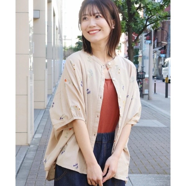 ブラウス シャツ 「欧州航路」チロリ刺繍ブラウス レディース 欧州航路 ブラウス シャツ 「欧州航路」チロリ刺繍ブラウス