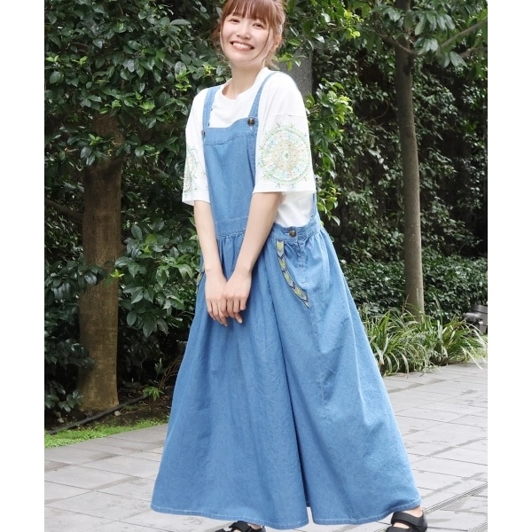 クロシェコンビリップストップサロペットパンツ / サロペット