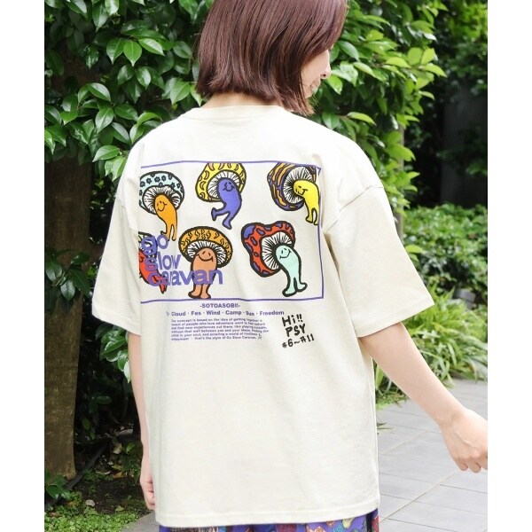 SOMETHING COOL バックタック半袖Tシャツ【涼】 | サムシング