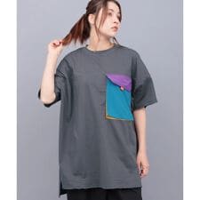 ナイロンビッグポケットTシャツ