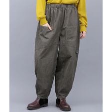 ウォッシュ加工タックカーブパンツ