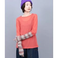 チチカカ(titicaca)のクシュクシュスリーブシアーTシャツ