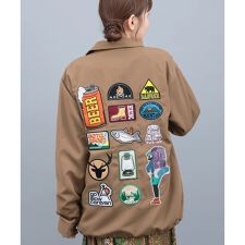 go slow caravan キャンバスワッペンコーチジャケット【WEB限定】