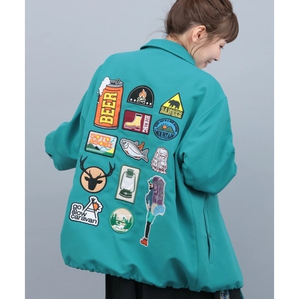 go slow caravan キャンバスワッペンコーチジャケット【WEB限定