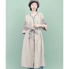 Rico スザニ刺繍モチーフワンピース