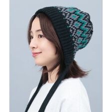 紐付きニットキャップ