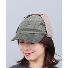 コーデュロイボアフライトキャップ