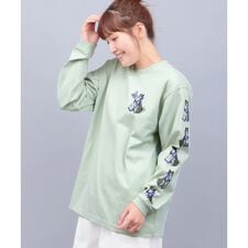 チチカカ(titicaca)のgo slow caravan USAコットン柴犬と晩酌Tシャツ【WEB限定】