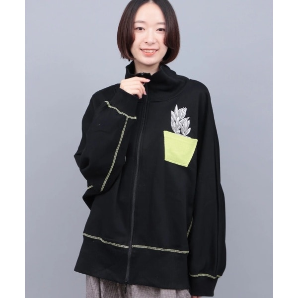 チチカカ（titicaca）/go slow caravan 裏起毛ハイネックドルマンジップスウェット【WEB限定】 go slow caravan 裏起毛ハイネックドルマンジップスウェット【WEB限定