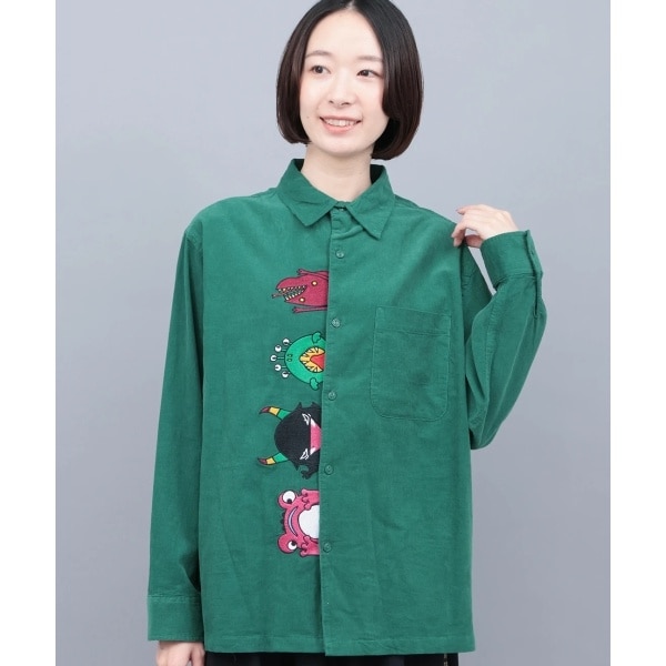 go slow caravan コーデュロイ前立て刺繍シャツ【WEB限定】 | チチカカ
