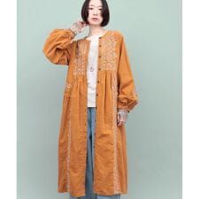 Rico ペイズリー刺繍コーデュロイワンピース