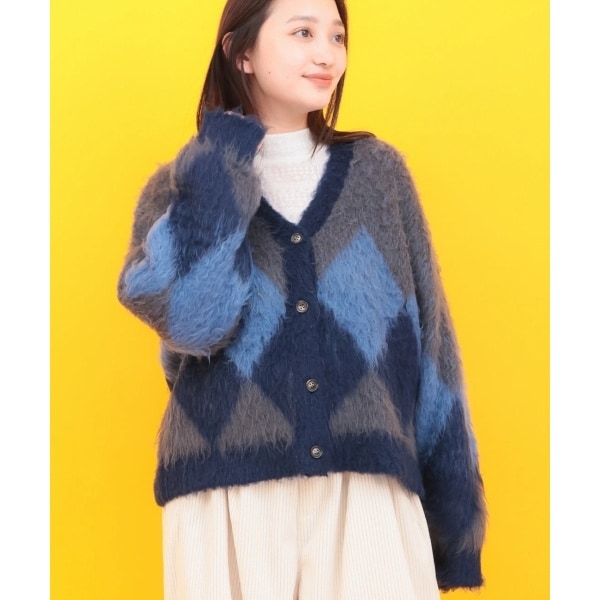 go slow caravan レオパードゲッコーシャギーカーディガン【WEB限定